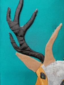 Corço do Parque Nacional Peneda-Gerês - Foto de pormenor das hastes do macho do Corço do Parque Nacional Peneda-Gerês
